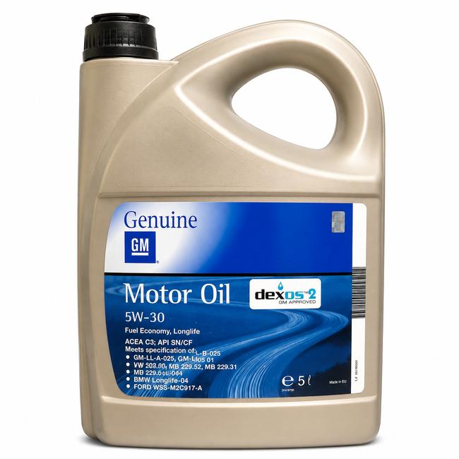 Aceite GM Motor Oil dexos2 5W-30