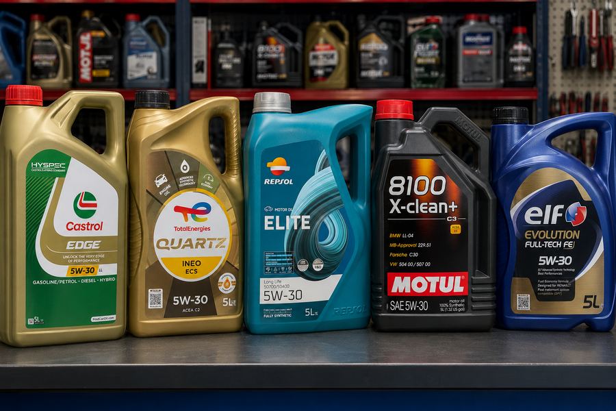 Aceites de motor Castrol, TotalEnergies, Repsol, Motul y Elf