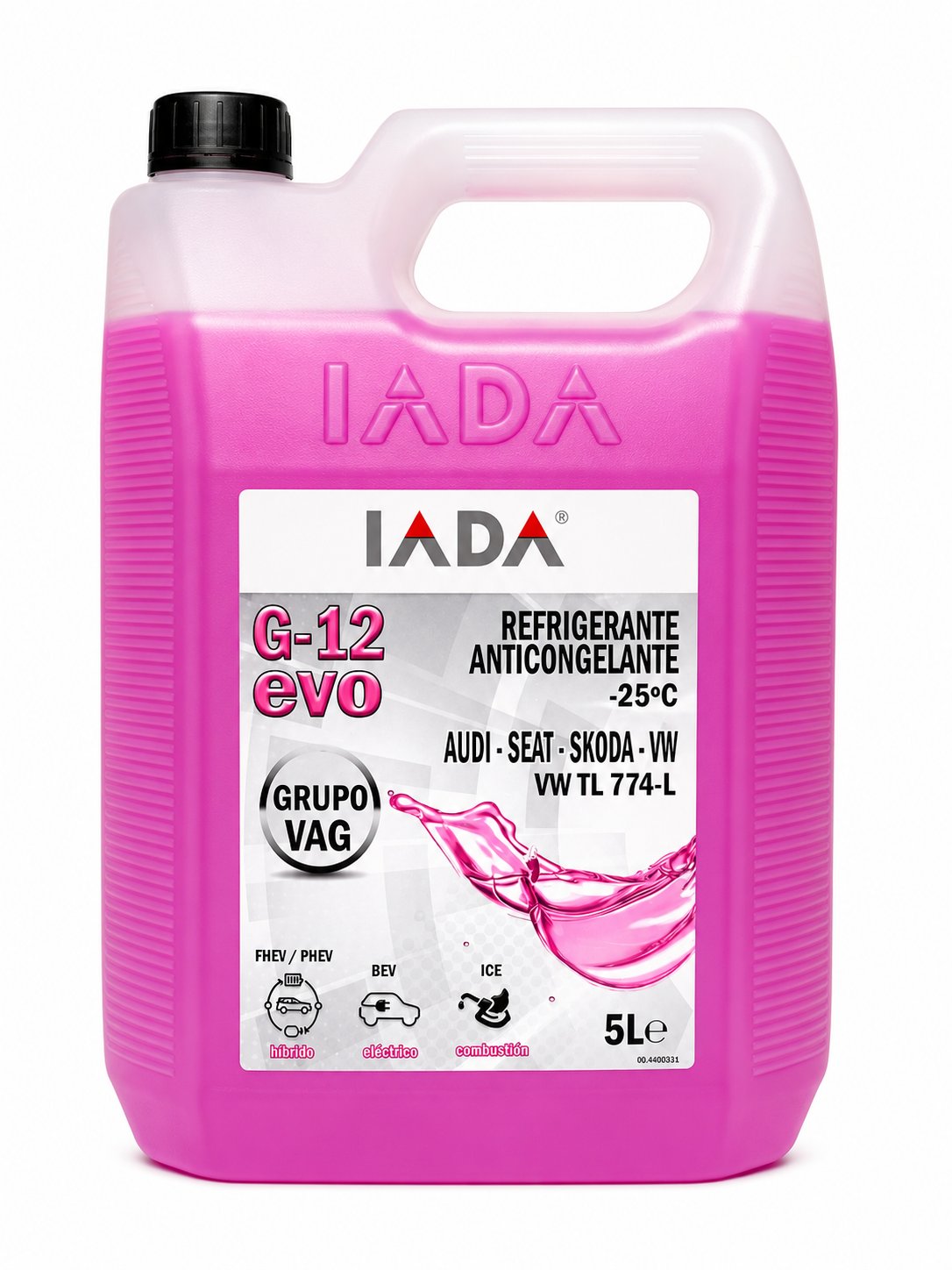 Anticongelante IADA G-12 evo rosa 5L grupo VAG VW TL 774-L