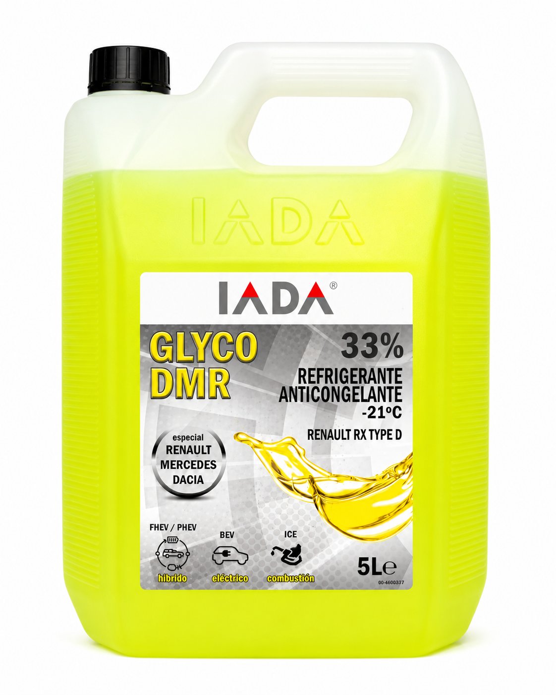 Anticongelante IADA Glyco DMR 33% amarillo 5L Renault Mercedes Dacia