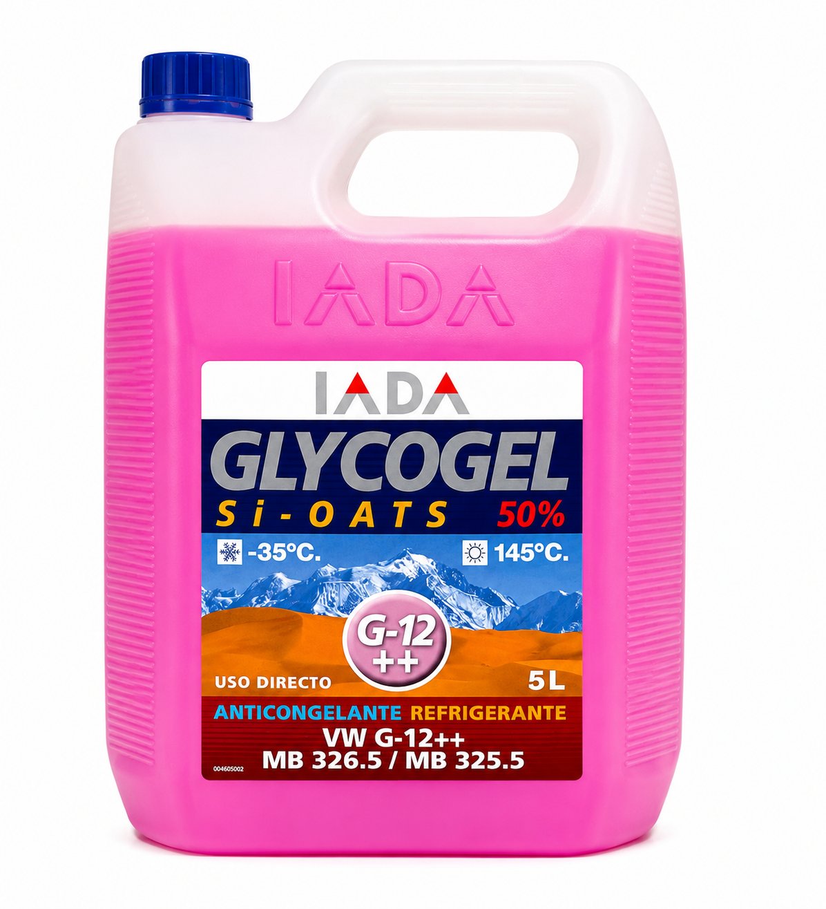 Anticongelante IADA Glycogel Si-OATS 50% G-12++ 5L