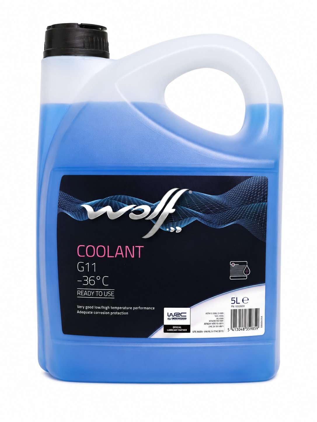 Anticongelante Wolf Coolant G11 azul -36ºC 5L listo para usar