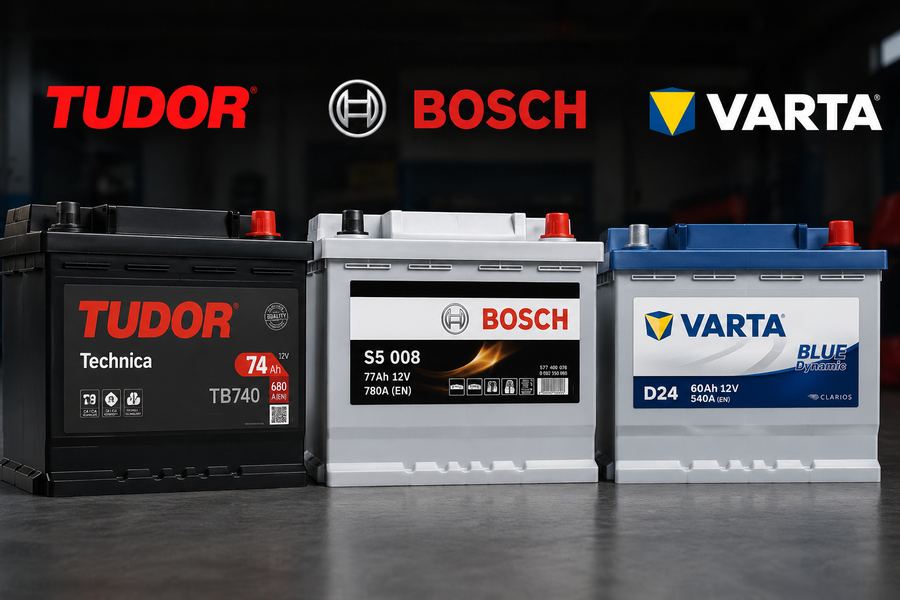 Baterías Tudor, Bosch y Varta