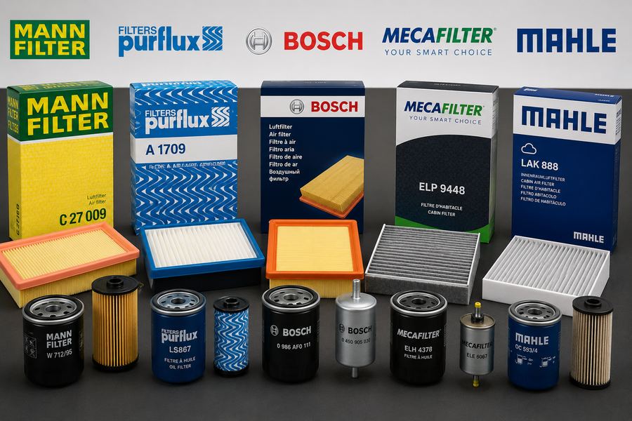 Filtros Mann-Filter, Purflux, Bosch, Mecafilter y Mahle