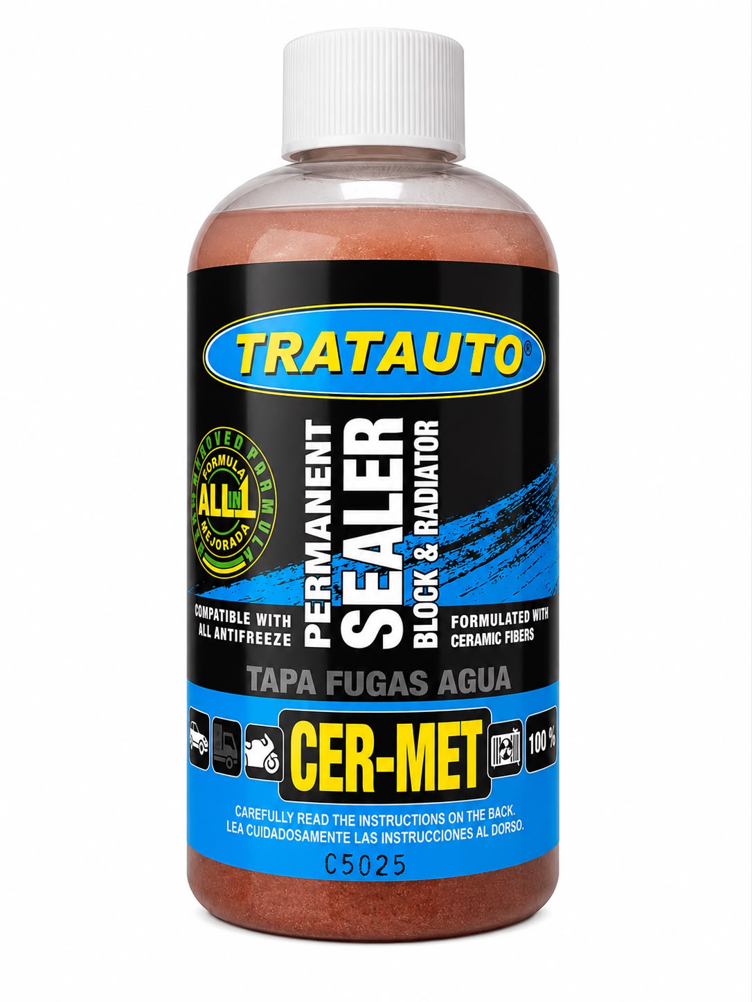 Tratauto Cer-Met sellador permanente tapafugas radiador y bloque