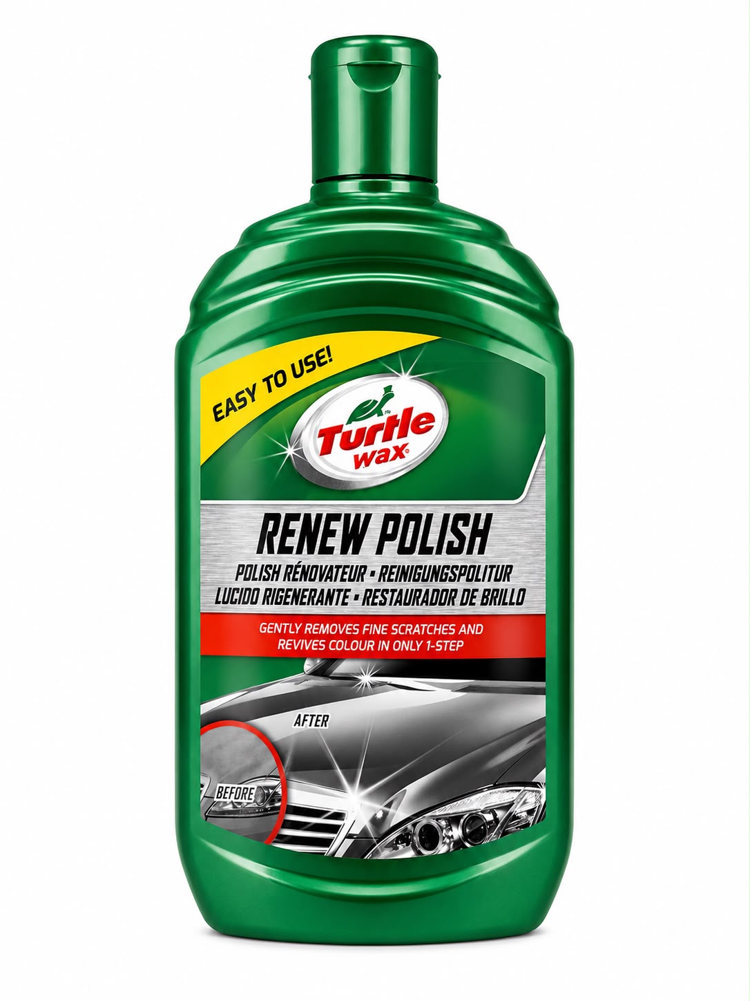Turtle Wax Renew Polish elimina arañazos finos y renueva el color